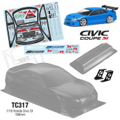 1/10 HONDA CIVIC SI 190MM Width by Team C SRP $95.10 1/10 HONDA CIVIC SI 190MM Width by Team C SRP $95.10