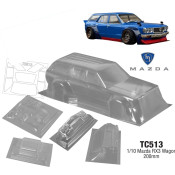 1/10 MAZDA RX3 WAGON 200MM Wide Window Mask Incl, No Stickers by Team C SRP $139.78