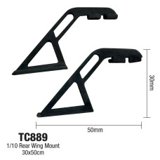 1/10 REAR WING MOUNT (30 X 50MM)  by Team C SRP $24.89