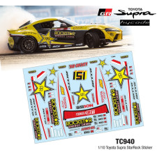 1/10 TOYOTA SUPRA STARROCK STICKER (A4)  by Team C SRP $28.72