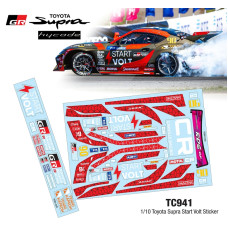 1/10 TOYOTA SUPRA STARVOLT STICKER (A4)  by Team C SRP $28.72