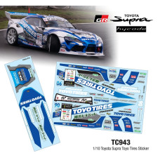 1/10 TOYOTA SUPRA TOYO TIRES STICKER by Team C SRP $37.66 1/10 TOYOTA SUPRA TOYO TIRES STICKER by Team C SRP $37.66