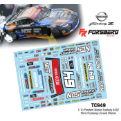 1/10 PANDEM NISSAN FAIRLADY 400Z CHRIS FORSBERG'S BRAND STICKER (A4)  by Team C SRP $28.08