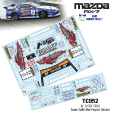 1/10 RX7 FC3S TEAM SAMURAI PROJECT STICKER by Team C SRP $37.66 1/10 RX7 FC3S TEAM SAMURAI PROJECT STICKER by Team C SRP $37.66