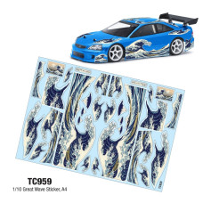 1/10 GREAT WAVE STICKER (A4)  by Team C SRP $28.72