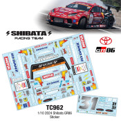 1/10 2024 SHIBATA GR86 STICKER by Team C SRP $37.66 1/10 2024 SHIBATA GR86 STICKER by Team C SRP $37.66