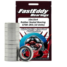 10x15x4 Rubber Sealed Bearing 6700-2RS (10 Units) by Fast Eddy Bearings SRP $27.69 10x15x4 Rubber Sealed Bearing 6700-2RS (10 Units) by Fast Eddy Bearings SRP $27.69