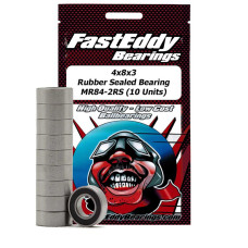 4x8x3 Rubber Sealed Bearing MR84-2RS (10 Units) by Fast Eddy Bearings SRP $27.69 4x8x3 Rubber Sealed Bearing MR84-2RS (10 Units) by Fast Eddy Bearings SRP $27.69