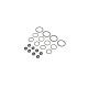 Seal Set, X-Rings, G3 3mm V2 (4 shocks) 22X-4/22X/22X-T by TLR SRP $22.98