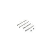 Front Hinge Pin and King Pin Set, Polished: All 22