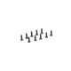 Flat Head Screws, M2.5 x 10mm (10)