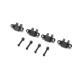 Lower Shock Mount, Aluminum, Black(4): Mini LMT by TLR SRP $58.27
