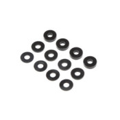 M3 x 6.5mm Aluminum Washer, ball stud shim Set, Black (4ea of 0.5,1 & 2mm) by TLR SRP $21.73