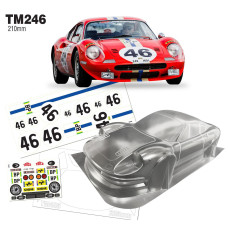 TM246 1/10 Mini Ferrari Dino 246GT, WB 258mm, Width 160mm M Chassis by Team C SRP $79.25