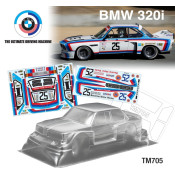 1/10 MINI BMW 320 1978 Bavarian Motor Works No.25 Decal Sheet WB 210mm, Width 165mm by Team C SRP $79.25 1/10 MINI BMW 320 1978 Bavarian Motor Works No.25 Decal Sheet WB 210mm, Width 165mm by Team C SRP $79.25