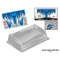 Kyosho Optima Mid Wing (Blue Decal Set) by Team C SRP $31.07