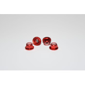 Red M4 Aluminum Knurled And Flanged Locknut by Vision Racing SRP $12.40