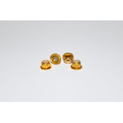 Gold M4 Aluminum Knurled And Flanged Locknut by Vision Racing SRP $12.40
