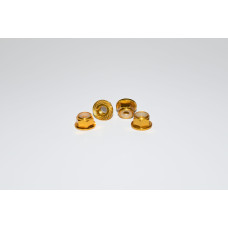 Gold M4 Aluminum Knurled And Flanged Locknut by Vision Racing SRP $12.40
