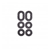 6mm Stick on Carbon Body Protective Dots By Vision Racing SRP $14.60
