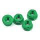 M4 Flanged Wheel Nut Green by Whitz Racing SRP $26.00