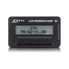 ZTW LCD program card G2 Aircraft and Marine ESC Incl Skyhawk, Beatles G2, Mantis G2, Mantis Slim G2, Shark G2, Seal G2 SRP $62.20 ZTW LCD program card G2 Aircraft and Marine ESC Incl Skyhawk, Beatles G2, Mantis G2, Mantis Slim G2, Shark G2, Seal G2 SRP $62.20