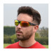 Edge Sunglasses matt black TR90 frame 3 lense sets Cat 0 yellow low light, 2 beige polarized, 3 Frostech mirror, 100% UVA/B protection by Rapid Eyewear SRP $79.99