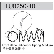 Big Bore Shock Spring Medium- Front TM2 & TM4 Big Bore Shock Spring Medium- Front TM2 & TM4