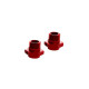 AR310484 Wheel Hex Alumn 17mm/16.5mm Red (2) Suits Kraton, Outcast, Talion by ARRMA